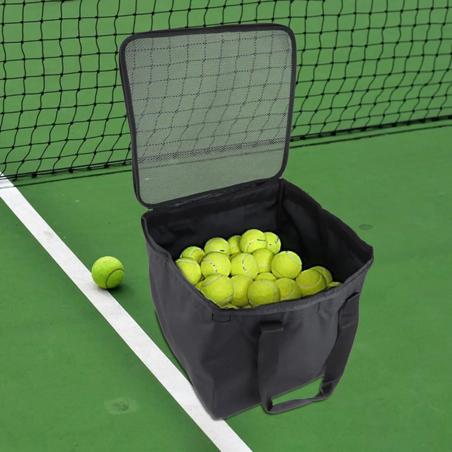 Carro porta pelotas de tenis para entrenamiento