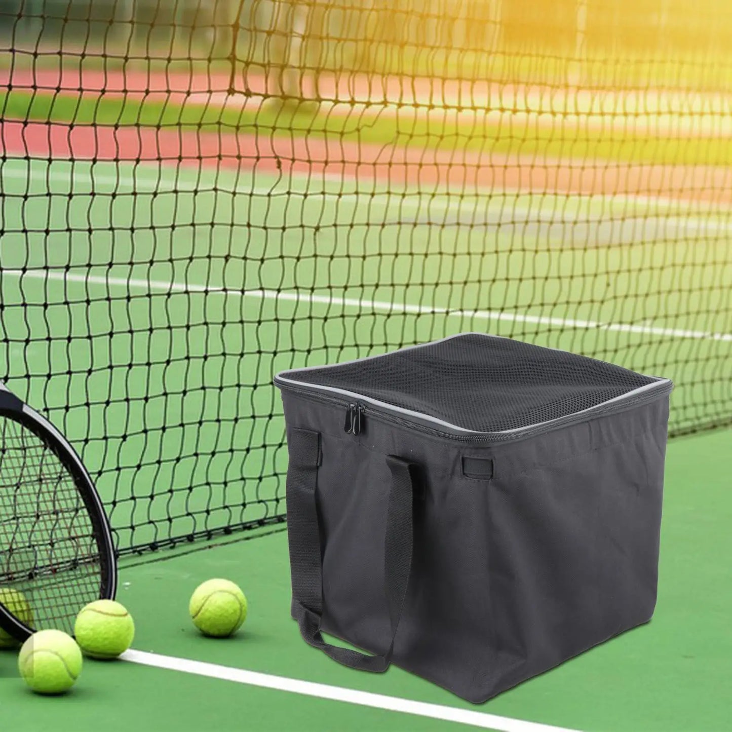 Carro porta pelotas de tenis para entrenamiento