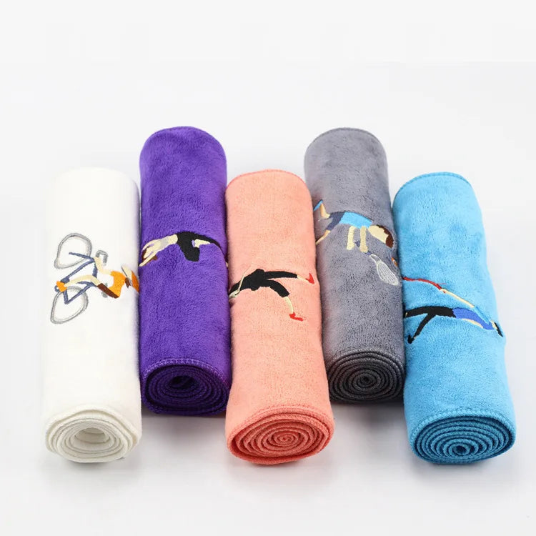 30x100cm Microfiber Embroidery Tennis towel