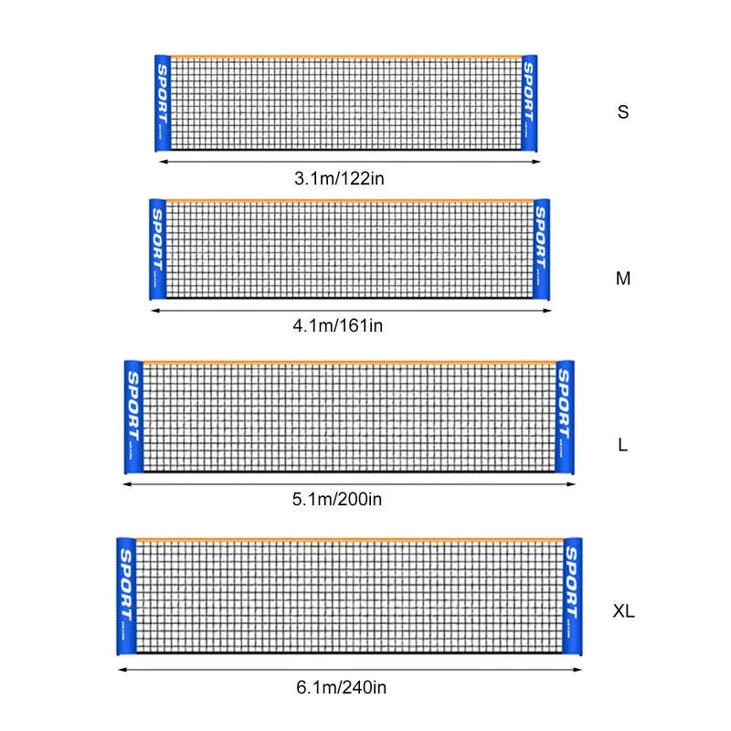 Portable Foldable Adjustable Tennis Net