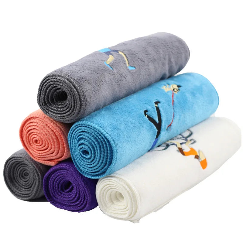 30x100cm Microfiber Embroidery Tennis towel